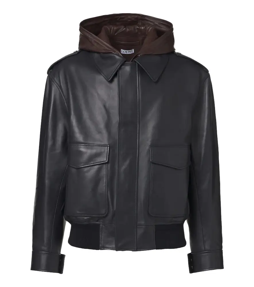 Loewe Hooded leather jacket | Image 1 Loewe Hooded leather jacket | Image 1