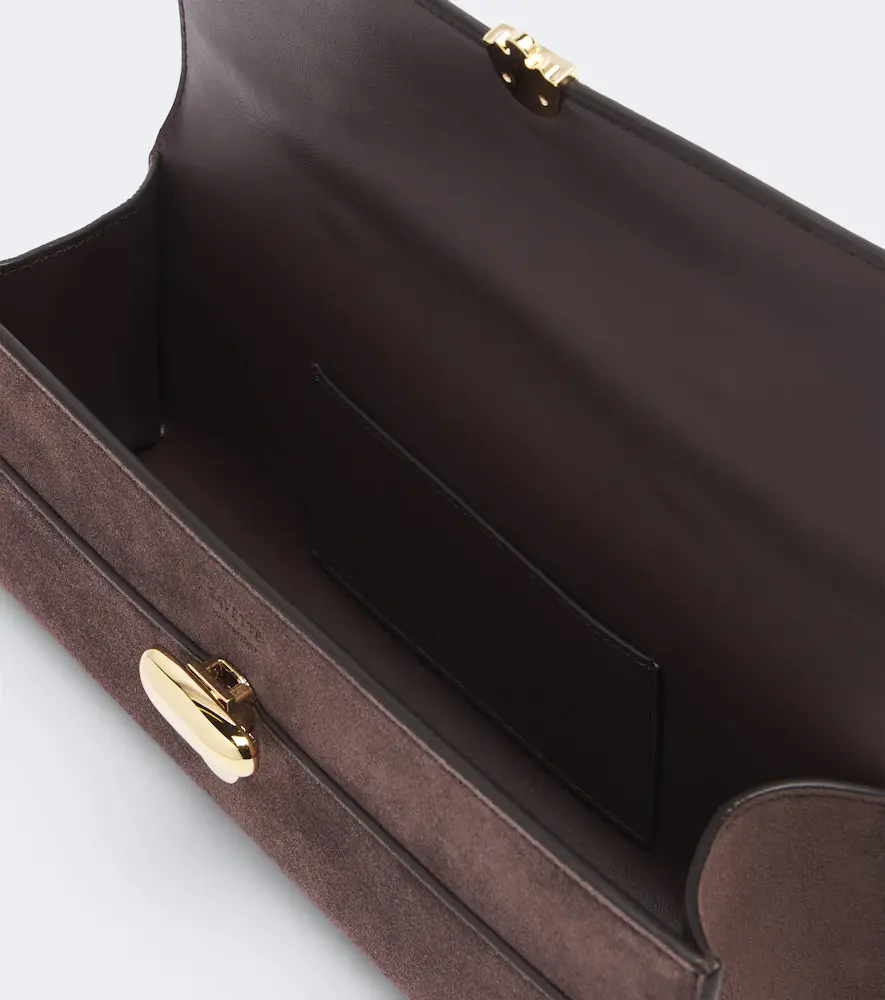 Savette Symmetry Slim suede top-handle bag | Thumbnail 3 Savette Symmetry Slim suede top-handle bag | Thumbnail 3