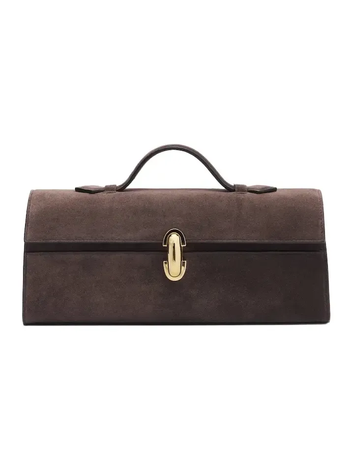 Symmetry Slim suede top-handle bag Symmetry Slim suede top-handle bag