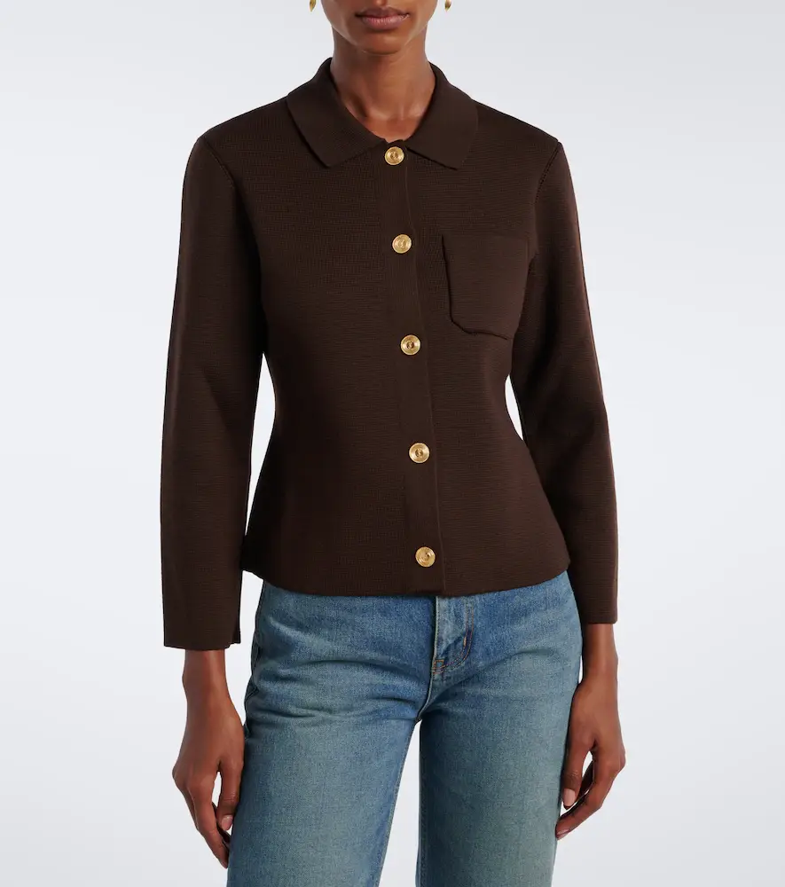 Saint Laurent Knitted wool cardigan | Thumbnail 6