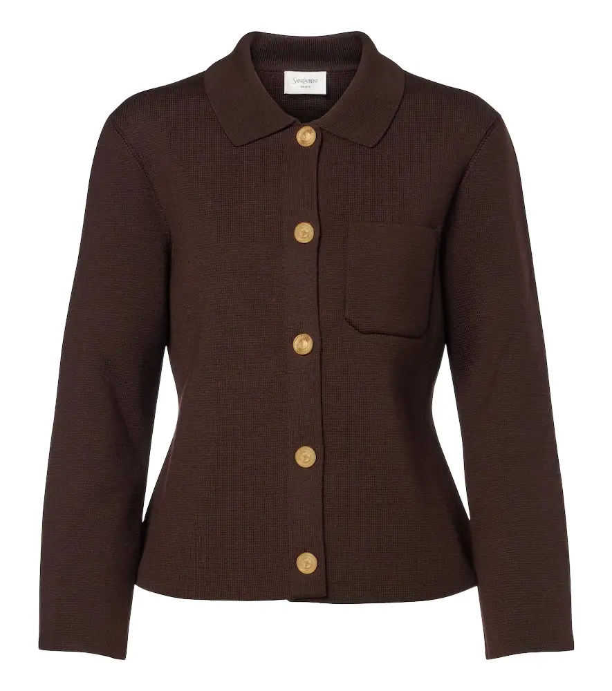 Saint Laurent Knitted wool cardigan | Image 1 Saint Laurent Knitted wool cardigan | Image 1