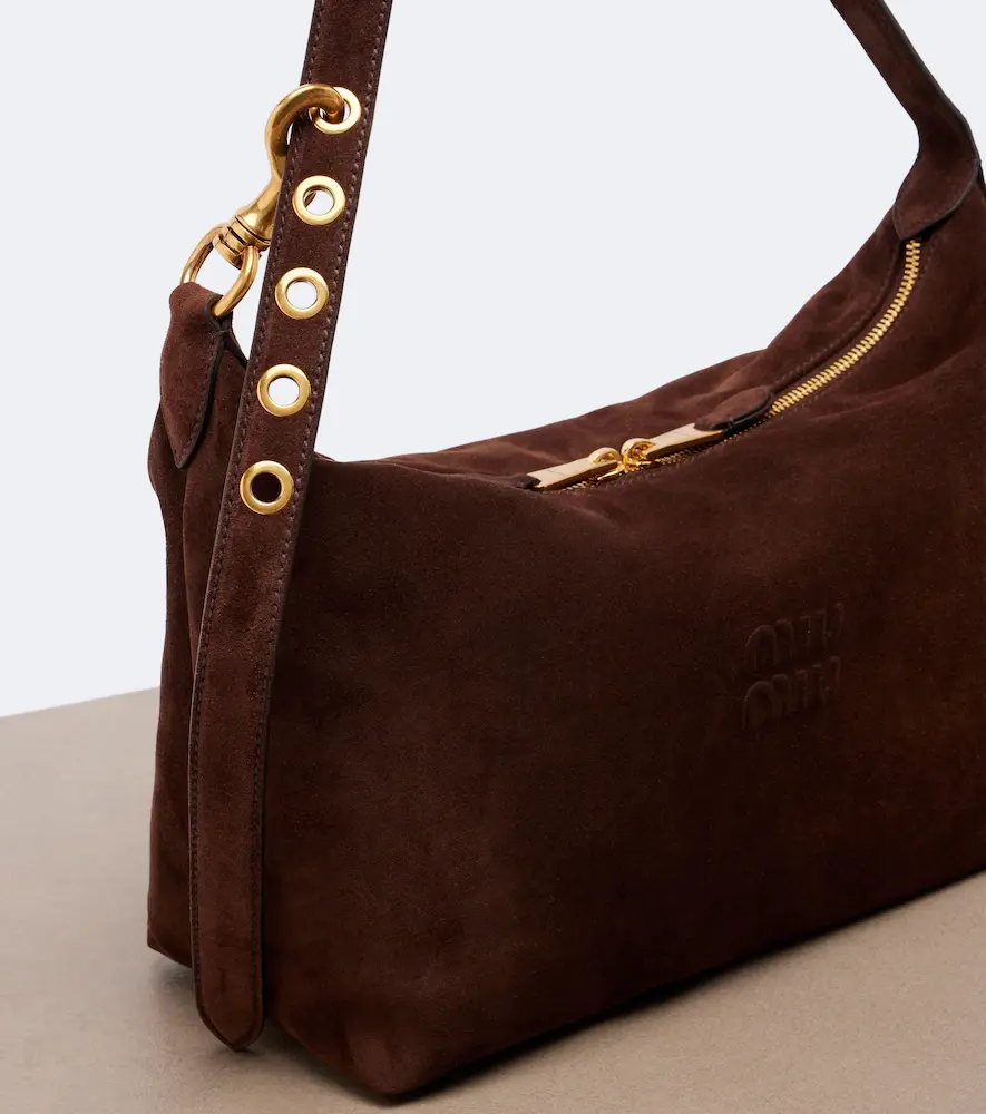 Miu Miu Spirit Medium suede shoulder bag | Thumbnail 2