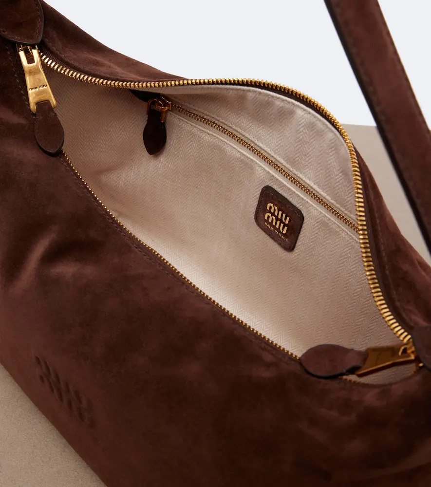 Miu Miu Spirit Medium suede shoulder bag | Thumbnail 4