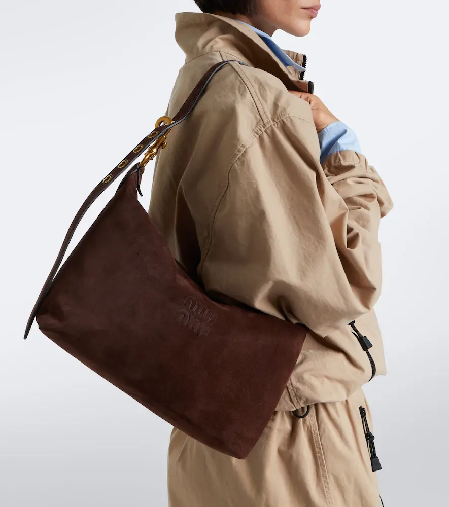 Miu Miu Spirit Medium suede shoulder bag | Thumbnail 7