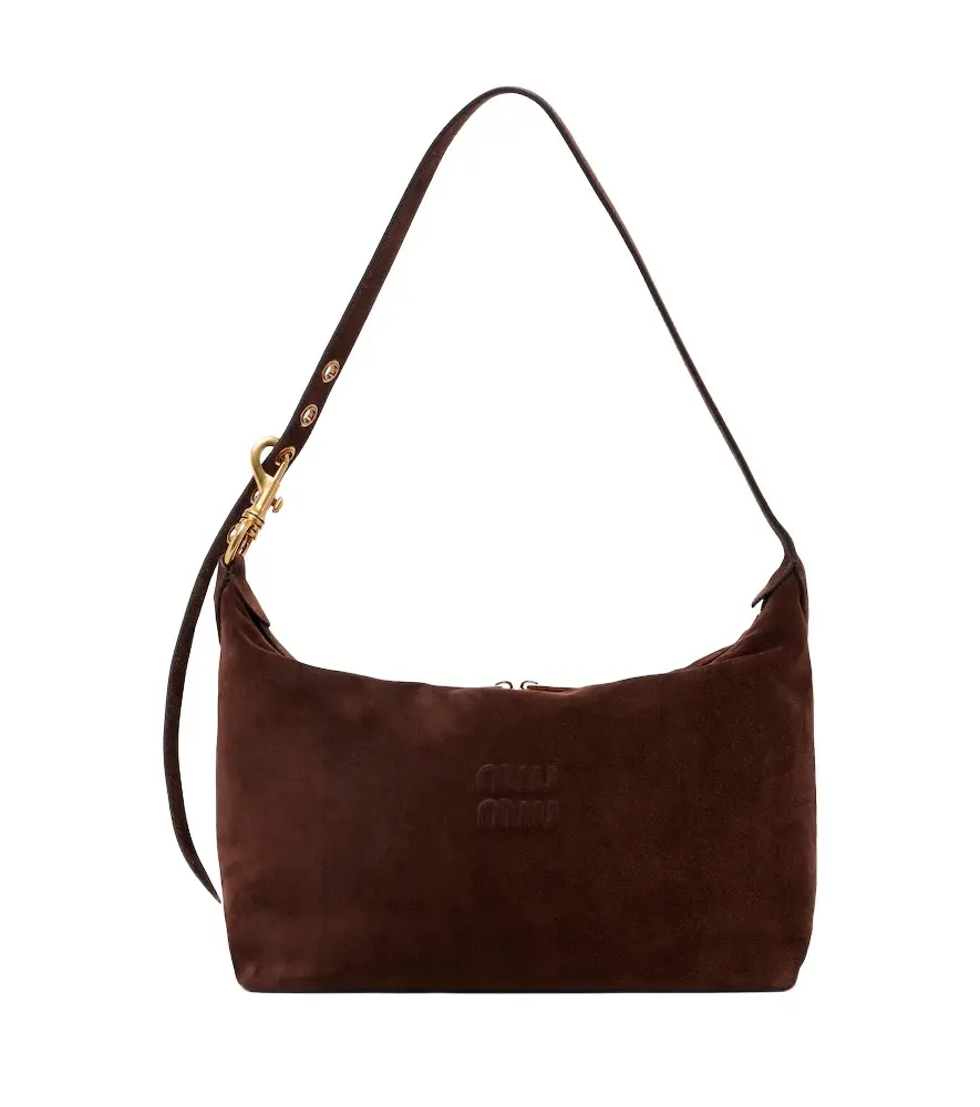 Spirit Medium suede shoulder bag