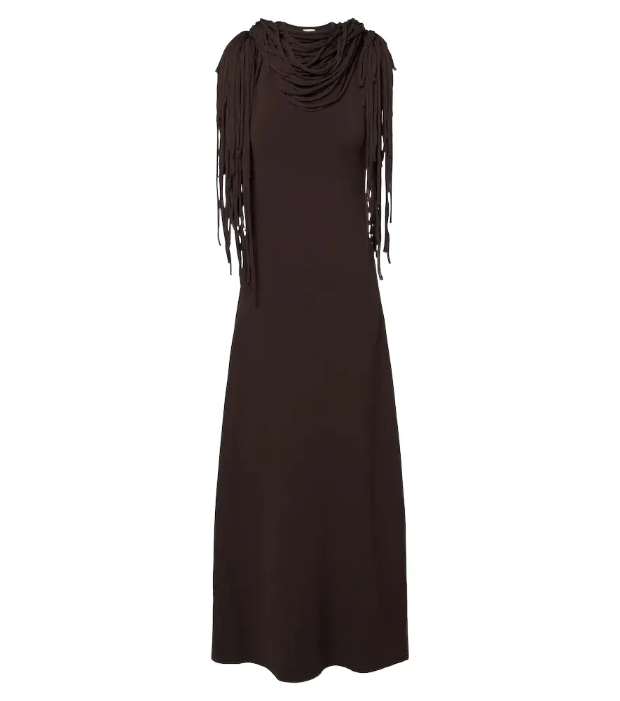 Altuzarra Fringed jersey maxi dress | Image 1 Altuzarra Fringed jersey maxi dress | Image 1