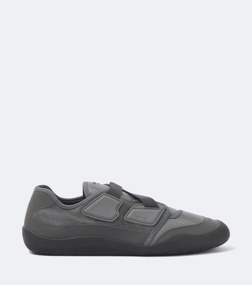 Prada Speedrock suede-trimmed sneakers | Thumbnail 6