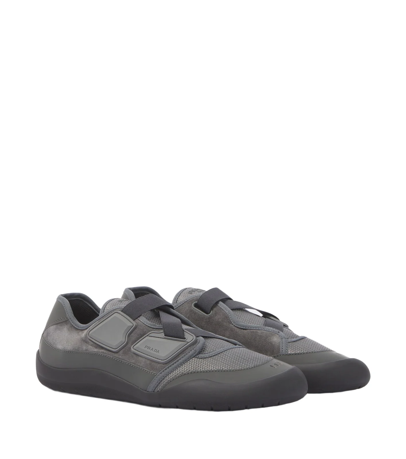 Prada Speedrock suede-trimmed sneakers
