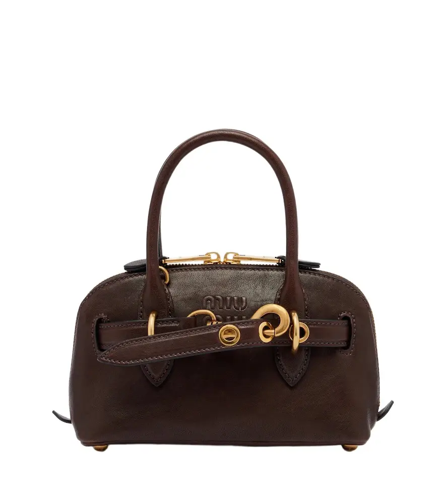 Miu Miu Aventure Mini leather top-handle bag | Image 1 Miu Miu Aventure Mini leather top-handle bag | Image 1