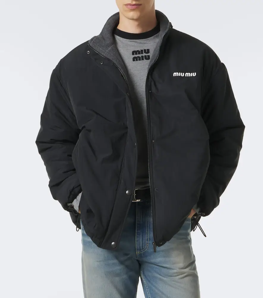 Miu Miu Logo technical jacket | Thumbnail 7 Miu Miu Logo technical jacket | Thumbnail 7