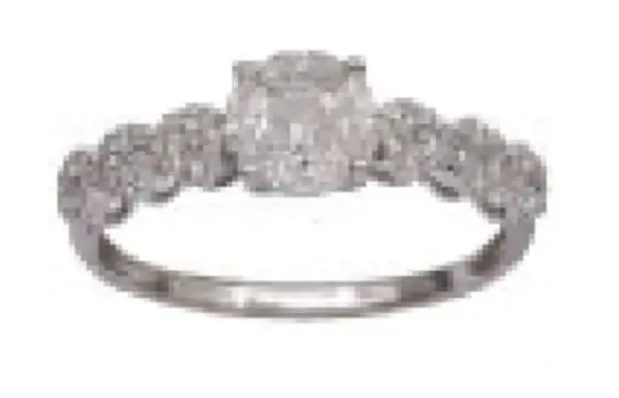 Wish Fine Jewelry 0.55ct Diamond 18K Gold Ring