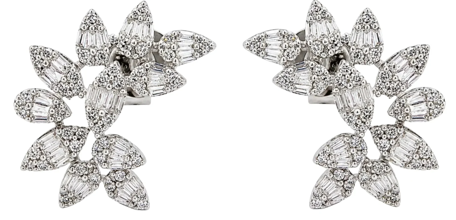 0.65ct Diamond 18K Gold Climber Earrings 0.65ct Diamond 18K Gold Climber Earrings