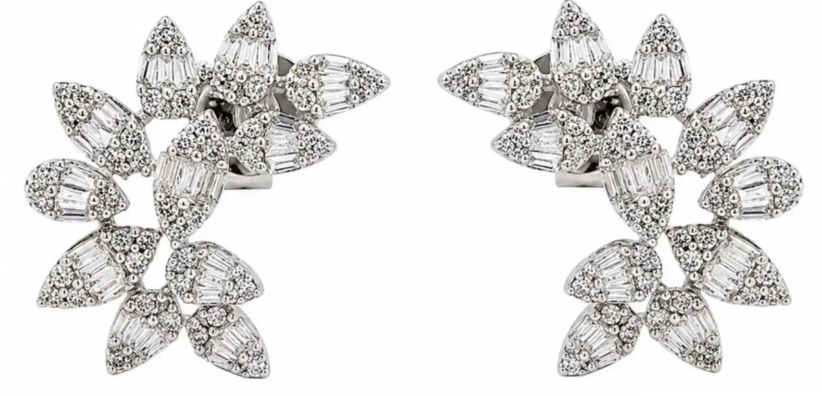 Wish Fine Jewelry 0.65ct Diamond 18K Gold Climber Earrings | Image 1 Wish Fine Jewelry 0.65ct Diamond 18K Gold Climber Earrings | Image 1