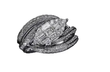 Wish Fine Jewelry 1.02ct Diamond 18K Gold Multi Row Marquis Ring | Image 1 Wish Fine Jewelry 1.02ct Diamond 18K Gold Multi Row Marquis Ring | Image 1