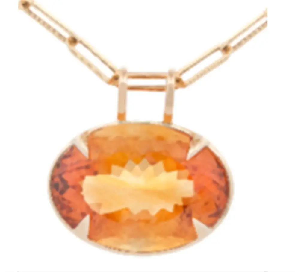 Wish Fine Jewelry 40.22ct Citrine 18K Gold Statement Pendant | Image 1 Wish Fine Jewelry 40.22ct Citrine 18K Gold Statement Pendant | Image 1