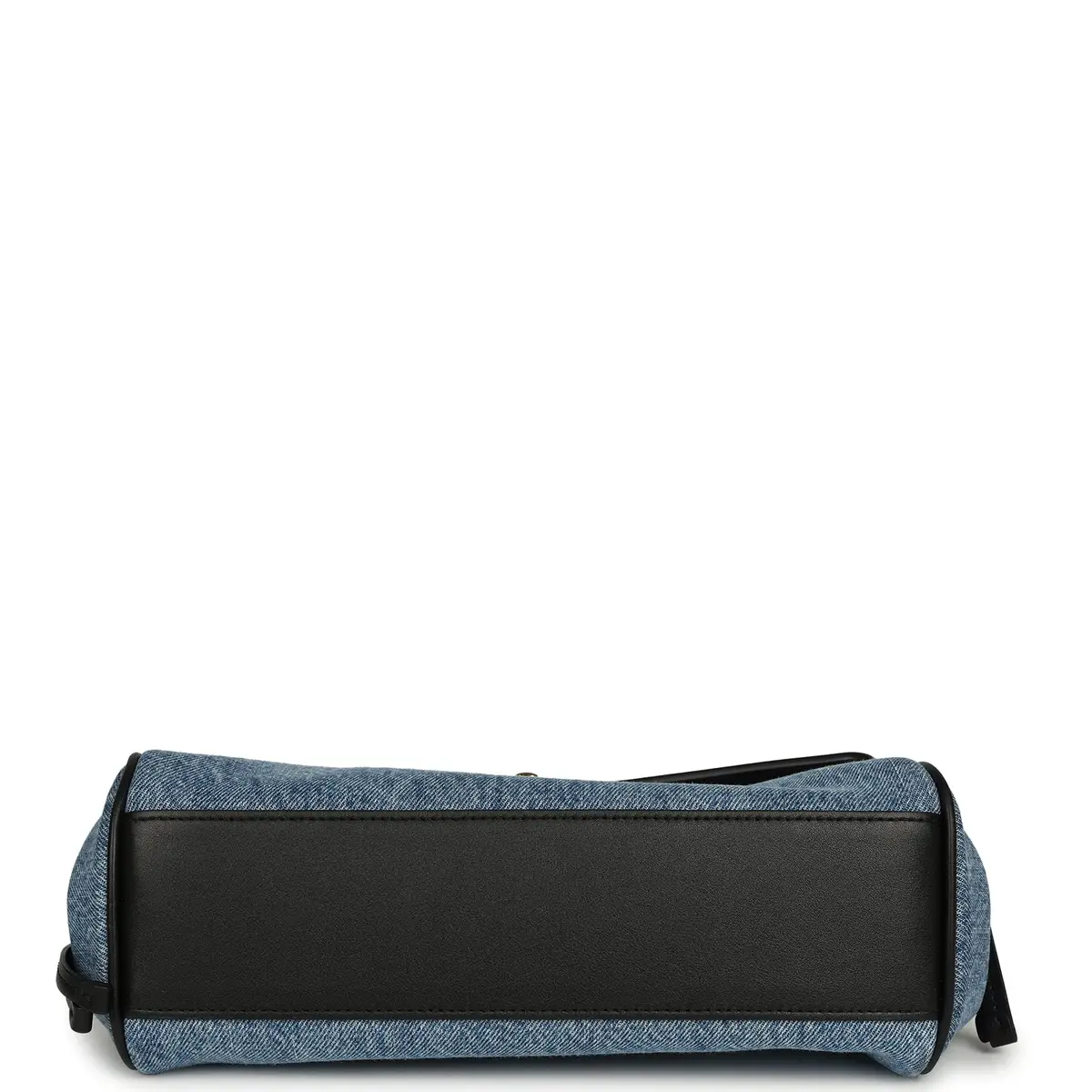 Chanel Chanel "Urban Essential" Flap Bag Blue Denim, Black Calfskin Gold Hardware | Thumbnail 6