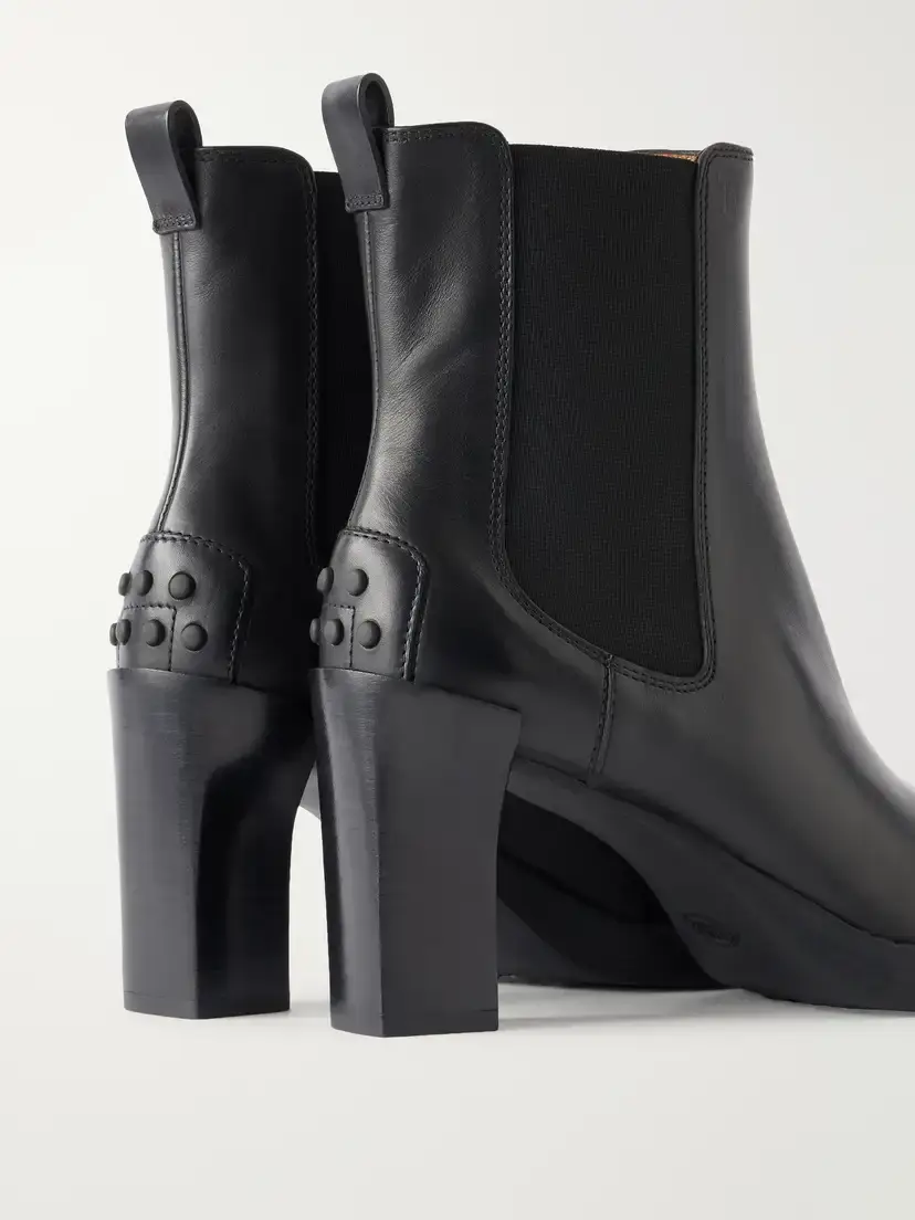 Tod's Tronchetto Elastico 80 Leather Ankle Boots | Thumbnail 5 Tod's Tronchetto Elastico 80 Leather Ankle Boots | Thumbnail 5