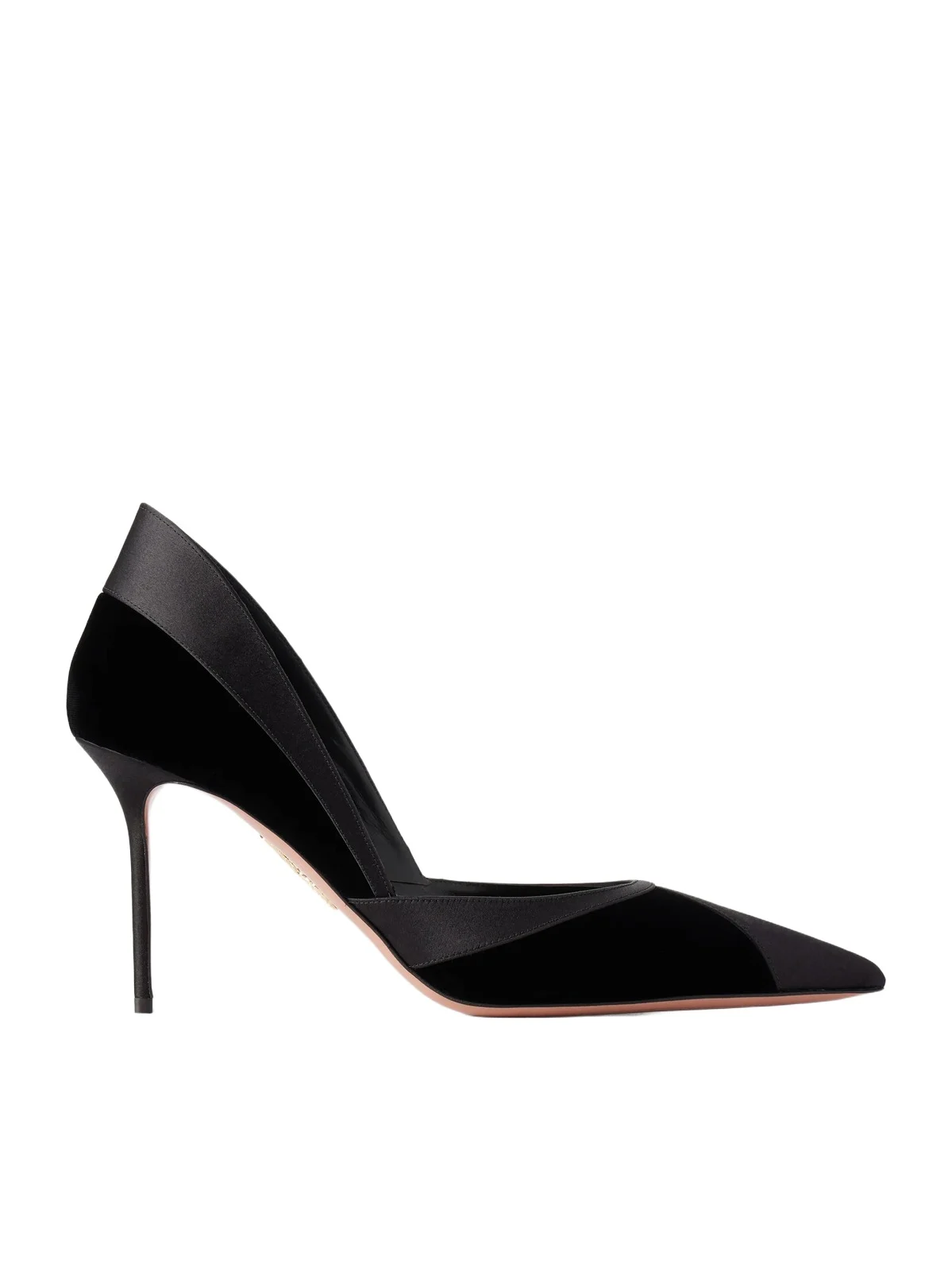 Shadow 85 Velvet And Satin Pumps - Black Shadow 85 Velvet And Satin Pumps - Black