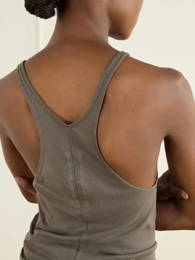 Rick Owens Drkshdw Frayed Cotton-jersey Tank | Thumbnail 4 Rick Owens Drkshdw Frayed Cotton-jersey Tank | Thumbnail 4