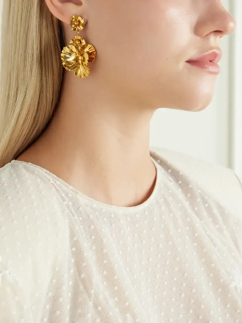 Jennifer Behr Samara Gold-plated Earrings | Thumbnail 2 Jennifer Behr Samara Gold-plated Earrings | Thumbnail 2