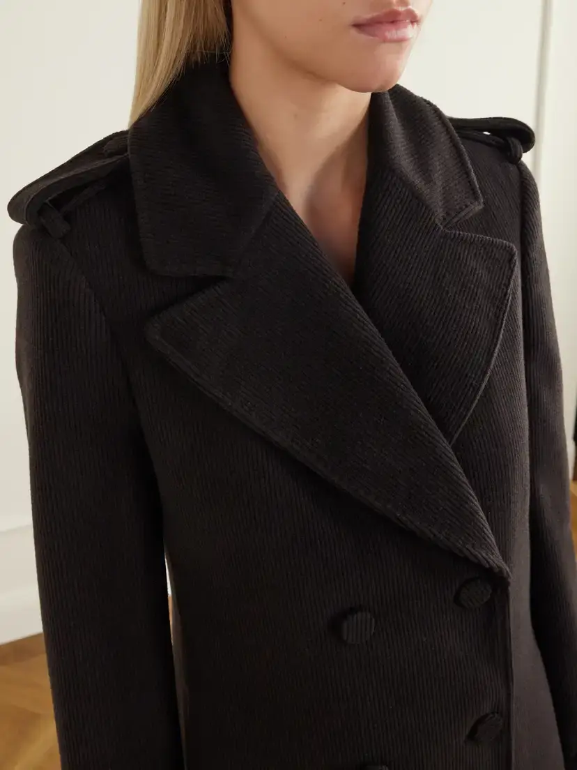 Gabriela Hearst Houstt Double-breasted Cashmere-corduroy Coat | Thumbnail 4 Gabriela Hearst Houstt Double-breasted Cashmere-corduroy Coat | Thumbnail 4