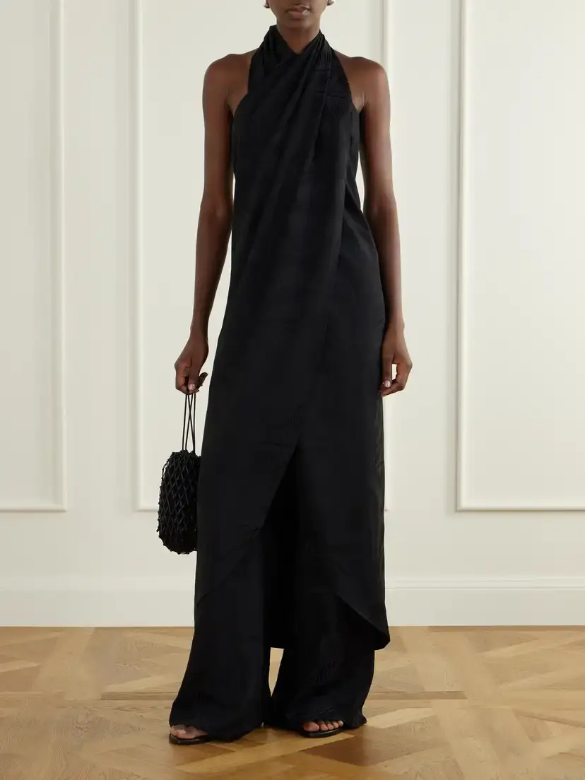 Johanna Ortiz Laidback Energy Satin-jacquard High-waist Wide-leg Pants | Thumbnail 2 Johanna Ortiz Laidback Energy Satin-jacquard High-waist Wide-leg Pants | Thumbnail 2
