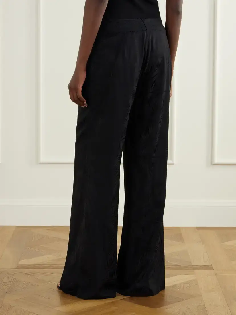 Johanna Ortiz Laidback Energy Satin-jacquard High-waist Wide-leg Pants | Thumbnail 4 Johanna Ortiz Laidback Energy Satin-jacquard High-waist Wide-leg Pants | Thumbnail 4
