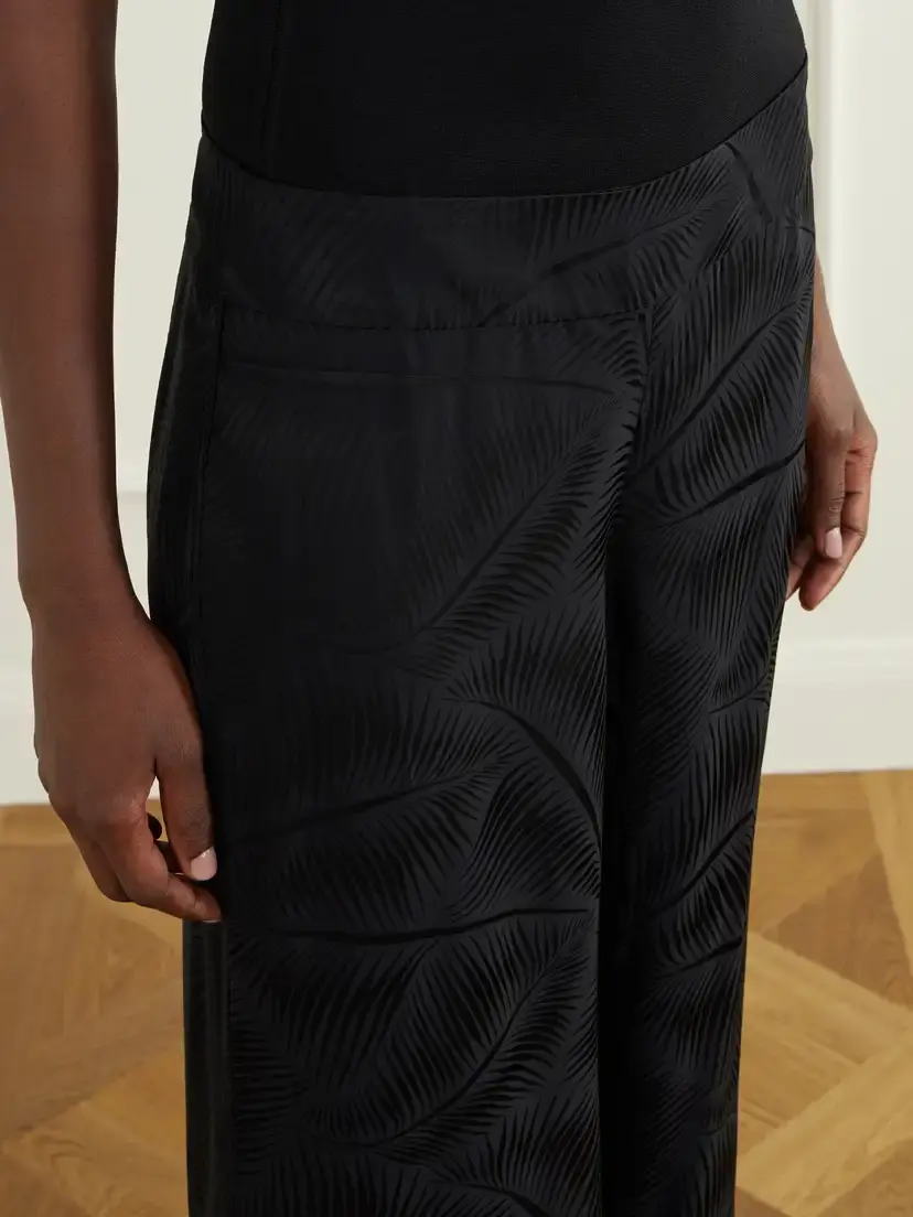 Johanna Ortiz Laidback Energy Satin-jacquard High-waist Wide-leg Pants | Thumbnail 5 Johanna Ortiz Laidback Energy Satin-jacquard High-waist Wide-leg Pants | Thumbnail 5