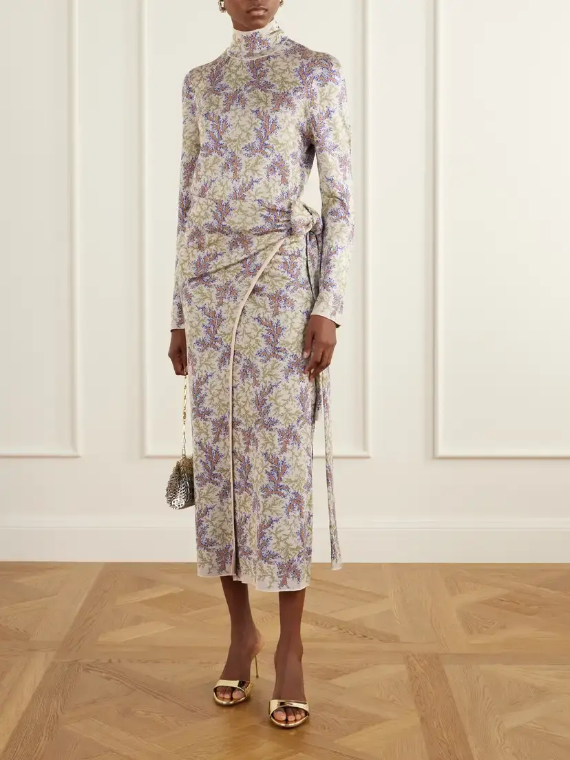 Rabanne Wrap Jacquard Midi Skirt | Thumbnail 2 Rabanne Wrap Jacquard Midi Skirt | Thumbnail 2