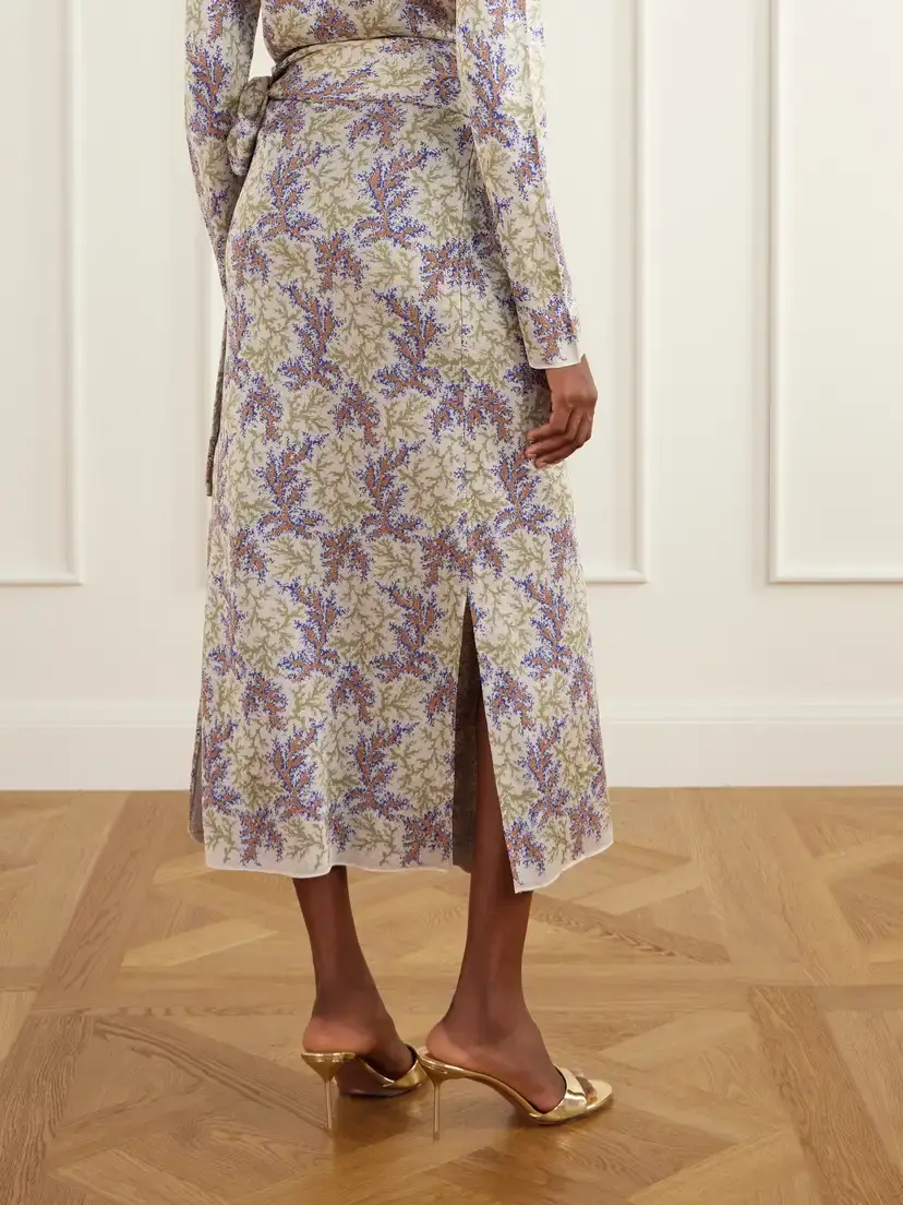 Rabanne Wrap Jacquard Midi Skirt | Thumbnail 3 Rabanne Wrap Jacquard Midi Skirt | Thumbnail 3