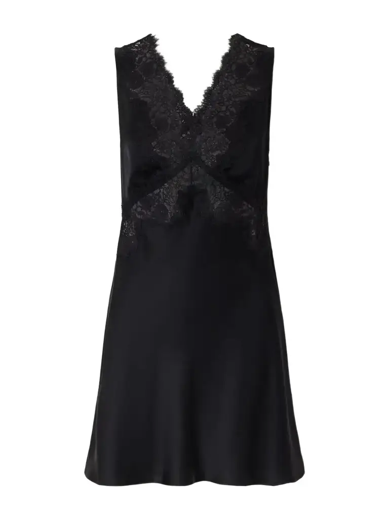 Rixo Rhegan Lace-trimmed Crepe Midi Dress | Image 1 Rixo Rhegan Lace-trimmed Crepe Midi Dress | Image 1