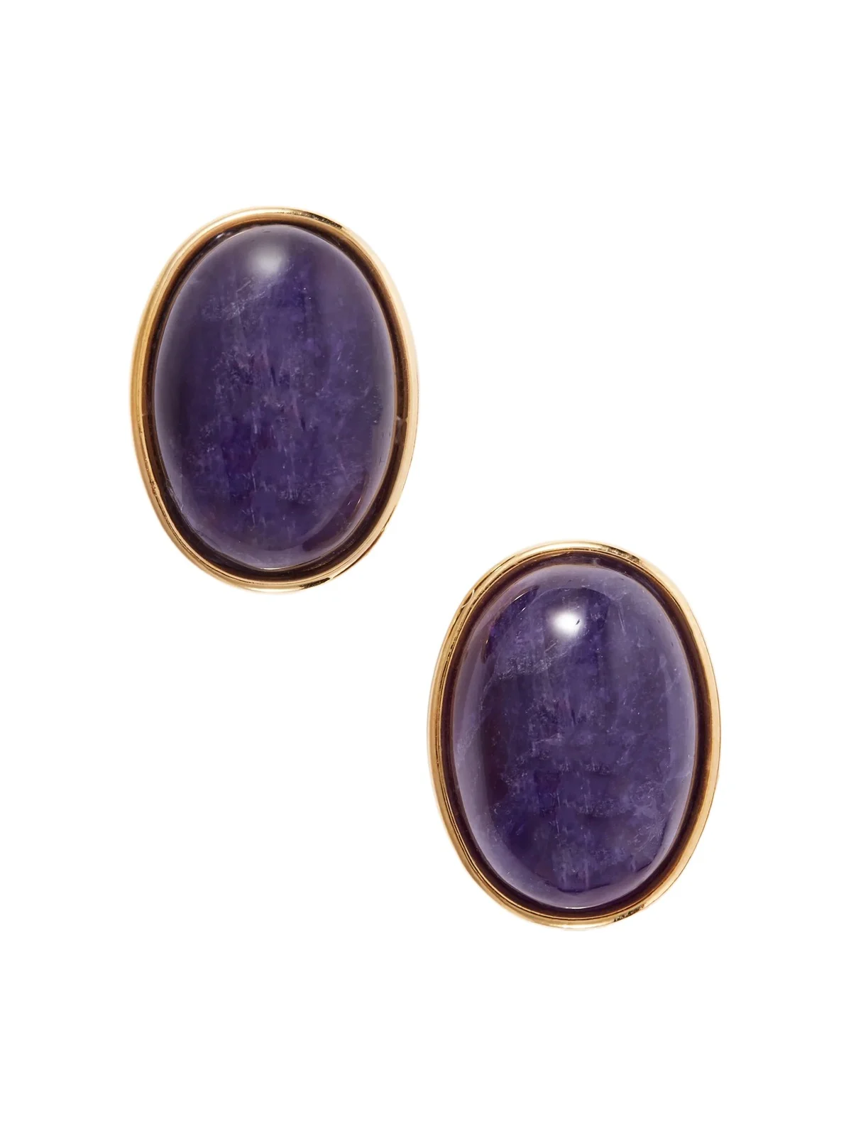 Jennifer Behr Elaine Gold-tone Amethyst Earrings