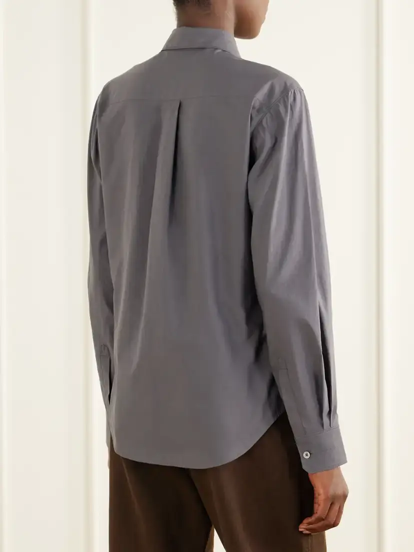 Lemaire Cotton And Silk-blend Poplin Shirt | Thumbnail 4 Lemaire Cotton And Silk-blend Poplin Shirt | Thumbnail 4