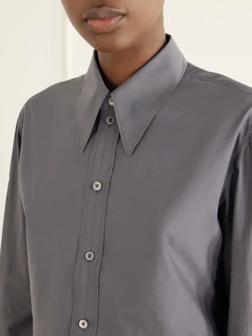 Lemaire Cotton And Silk-blend Poplin Shirt | Thumbnail 5 Lemaire Cotton And Silk-blend Poplin Shirt | Thumbnail 5