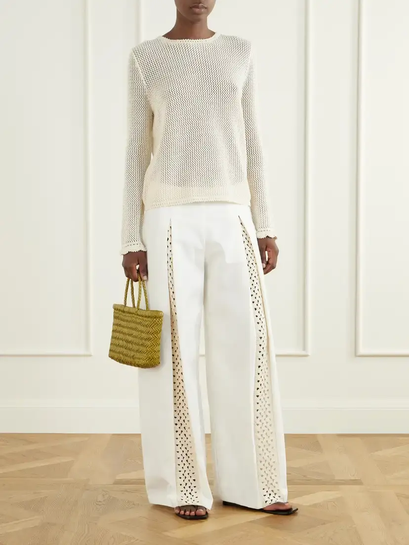 ESCVDO Cielo Pleated Cotton Wide-leg Jeans | Thumbnail 2 ESCVDO Cielo Pleated Cotton Wide-leg Jeans | Thumbnail 2