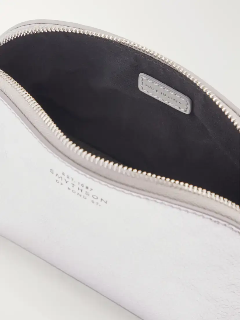 Smythson Metallic Leather Cosmetic Case | Thumbnail 4