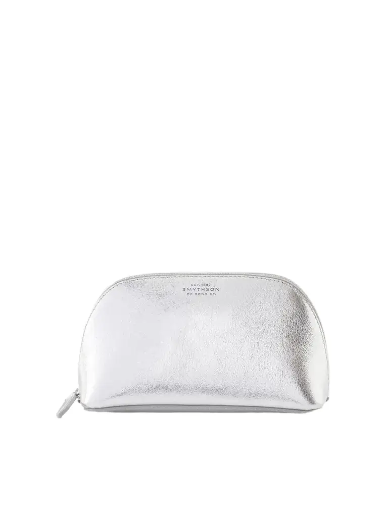 Smythson Metallic Leather Cosmetic Case | Image 1 Smythson Metallic Leather Cosmetic Case | Image 1