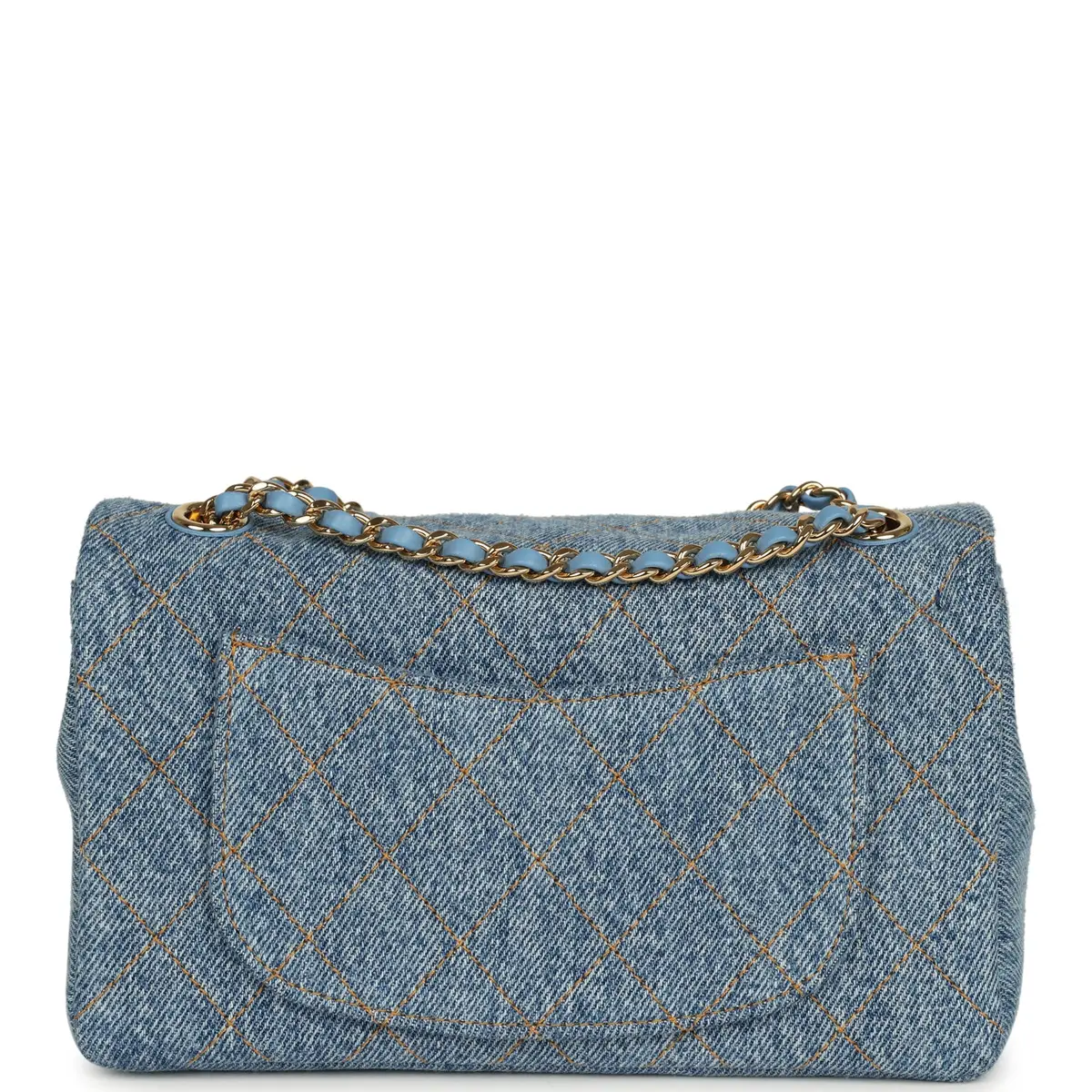 Chanel Chanel Mini "Souplissimo" Flap Bag Blue Denim Gold Hardware | Thumbnail 4 Chanel Chanel Mini "Souplissimo" Flap Bag Blue Denim Gold Hardware | Thumbnail 4