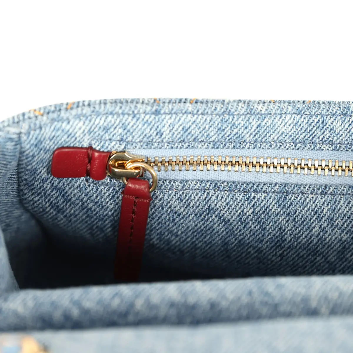 Chanel Chanel Mini "Souplissimo" Flap Bag Blue Denim Gold Hardware | Thumbnail 10 Chanel Chanel Mini "Souplissimo" Flap Bag Blue Denim Gold Hardware | Thumbnail 10