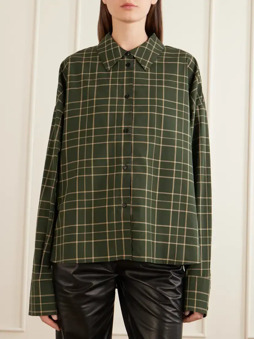 TOTEME Checked Cotton Shirt | Thumbnail 3 TOTEME Checked Cotton Shirt | Thumbnail 3