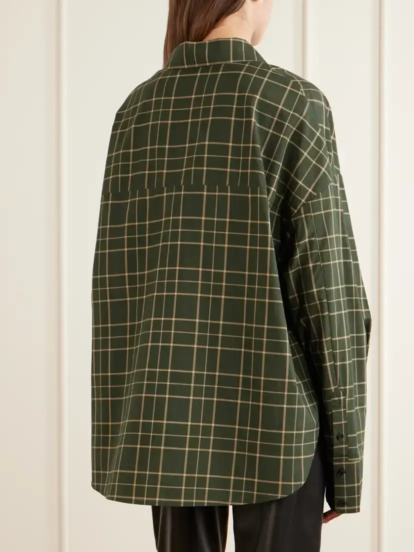 TOTEME Checked Cotton Shirt | Thumbnail 4 TOTEME Checked Cotton Shirt | Thumbnail 4