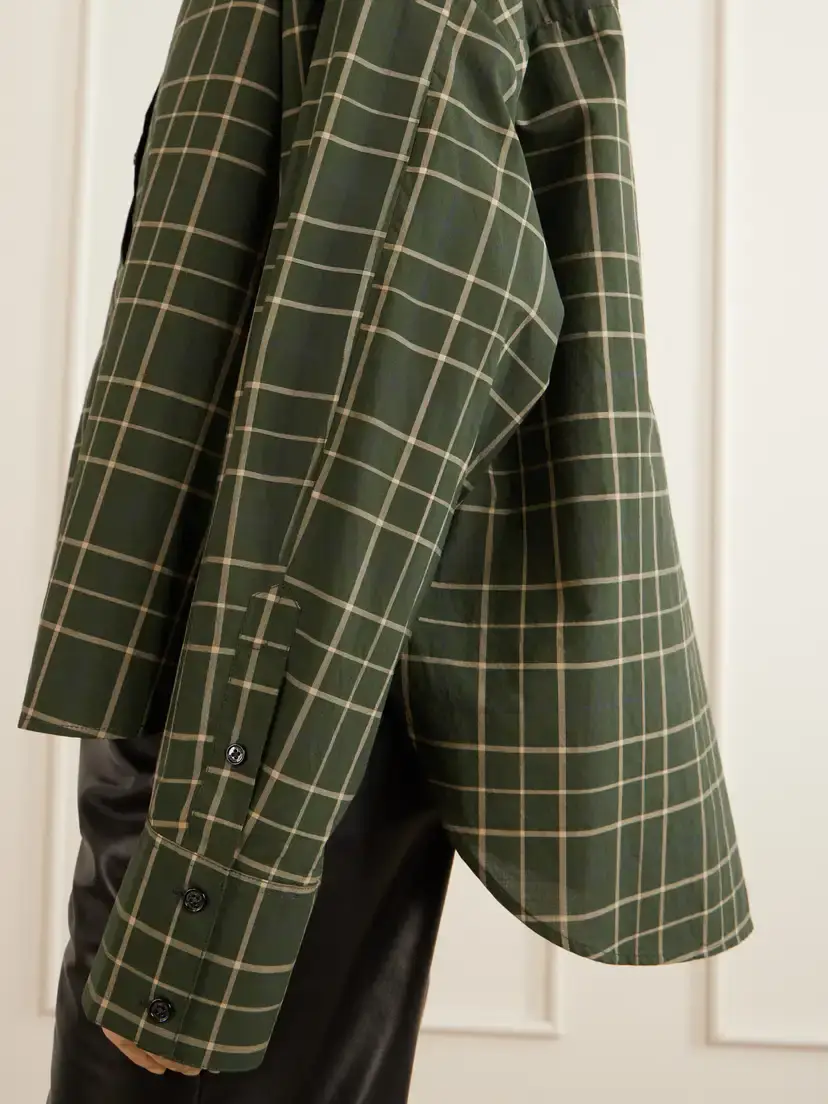 TOTEME Checked Cotton Shirt | Thumbnail 5 TOTEME Checked Cotton Shirt | Thumbnail 5