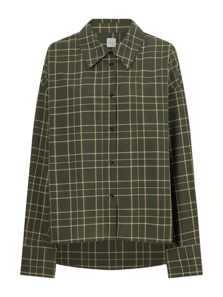 TOTEME Checked Cotton Shirt
