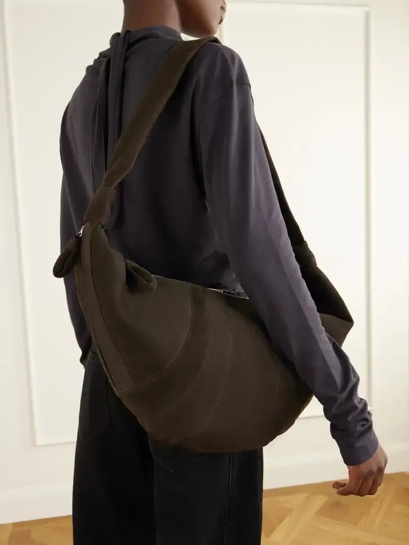 Lemaire Large Croissant Paneled Leather Shoulder Bag | Thumbnail 5 Lemaire Large Croissant Paneled Leather Shoulder Bag | Thumbnail 5