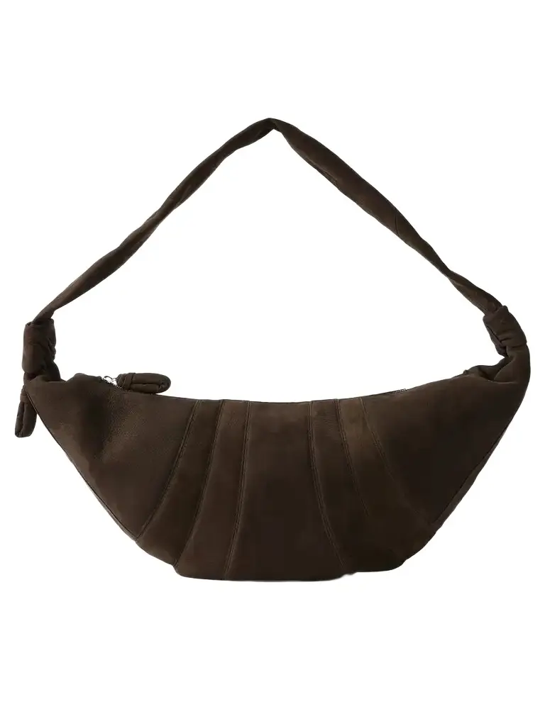 Lemaire Large Croissant Paneled Leather Shoulder Bag | Image 1 Lemaire Large Croissant Paneled Leather Shoulder Bag | Image 1