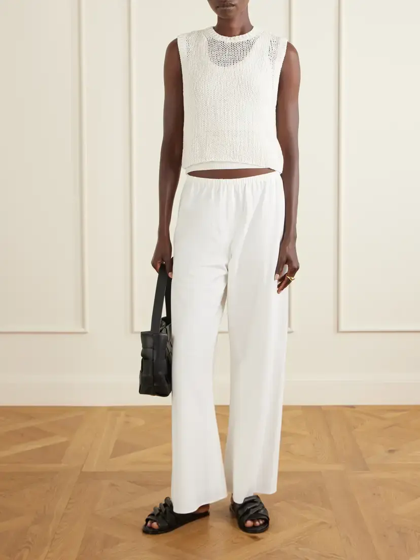 James Perse Knitted Linen And Cotton Tank - Neutrals | Thumbnail 2