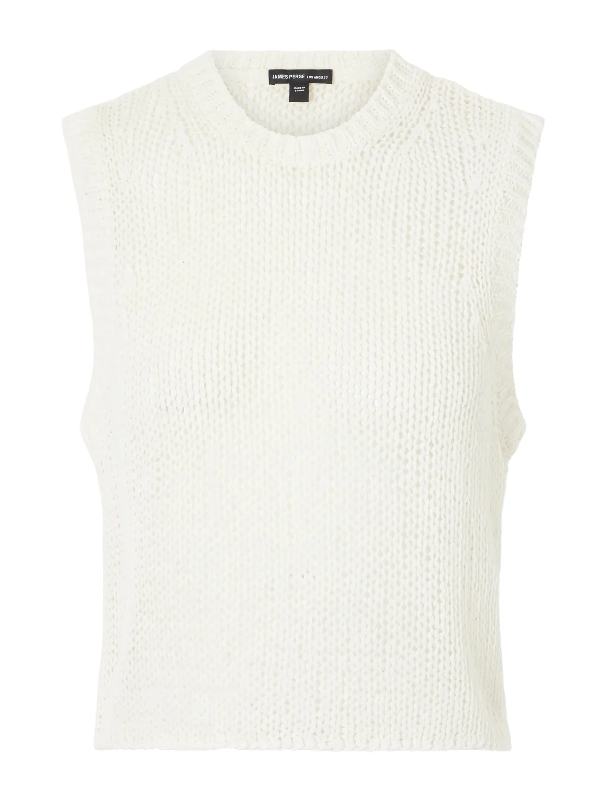 James Perse Knitted Linen And Cotton Tank - Neutrals