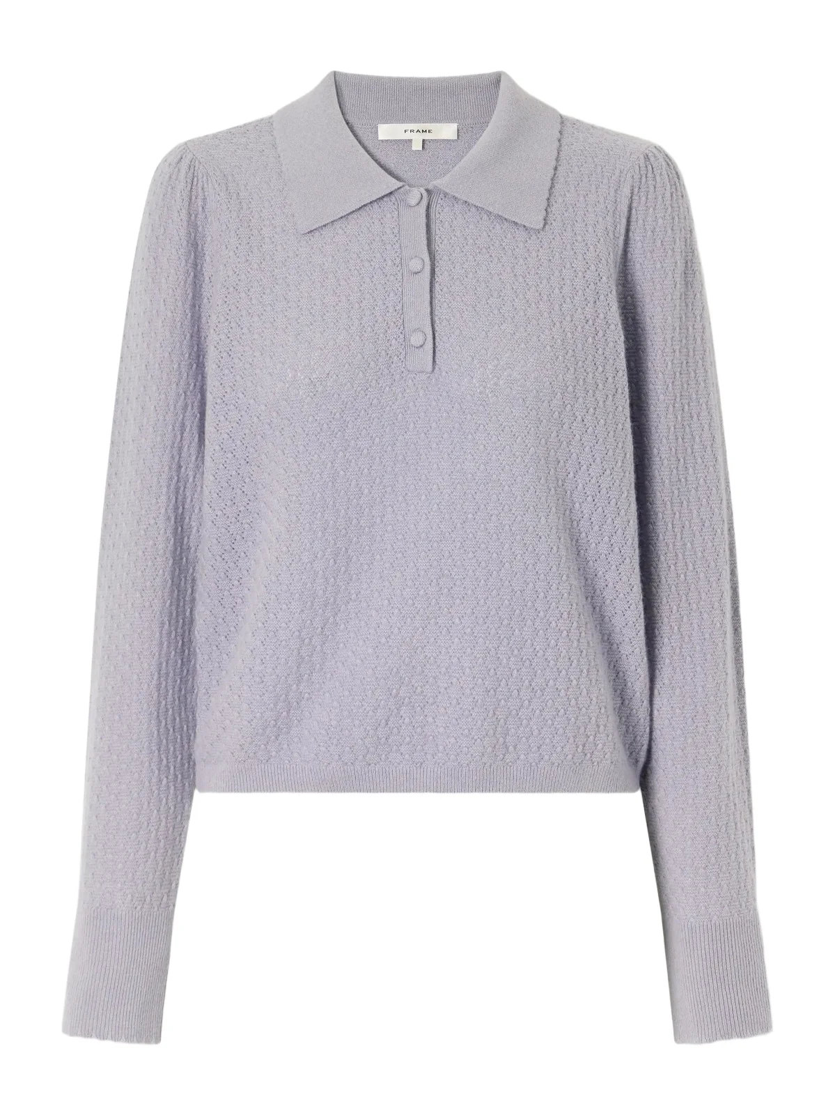 The Honeycomb Cashmere Polo Sweater The Honeycomb Cashmere Polo Sweater