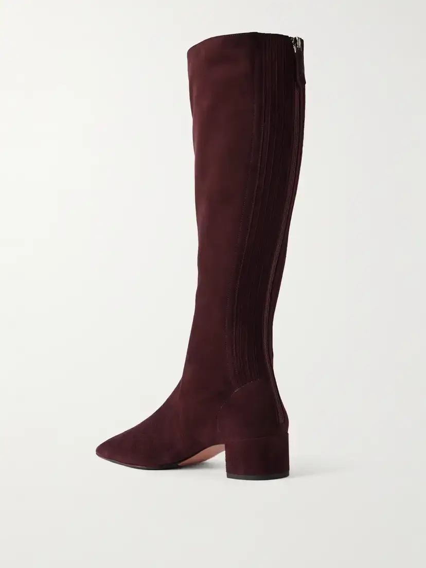 Aquazzura Saint Honoré 35 Suede Knee-boots | Thumbnail 3 Aquazzura Saint Honoré 35 Suede Knee-boots | Thumbnail 3