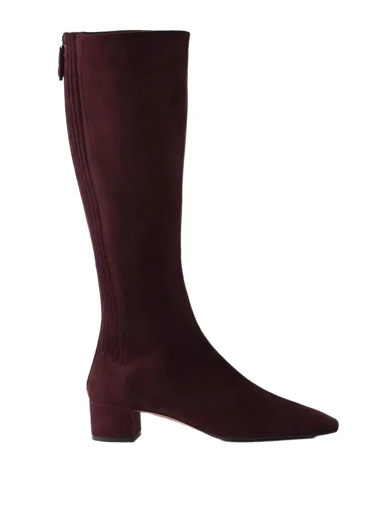 Aquazzura Saint Honoré 35 Suede Knee-boots | Image 1 Aquazzura Saint Honoré 35 Suede Knee-boots | Image 1